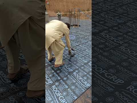 Membrane sheet applying on lean concrete