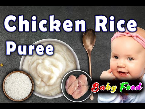 Baby Food || Chicken Rice Puree || 7months plus Baby food || High protein recipes for Babies