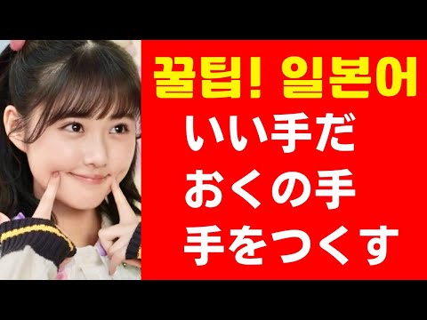 いい手だ・おくの手・手をつくす (꿀팁! 일본어 표현)