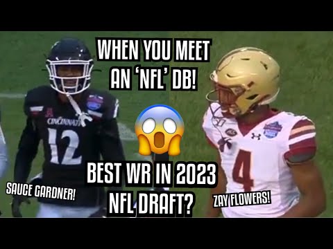 Zay Flowers Vs ‘Sauce’ Gardner 🔥 2023 NFL Draft Matchup! (WR vs DB) Zay Flowers ➡️ Baltimore Ravens