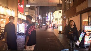 Fukuoka Walking Tour 4k✨🌆Kurume city Mutsumon arcade and Welcome to Korean dinning❤️🍜🍥