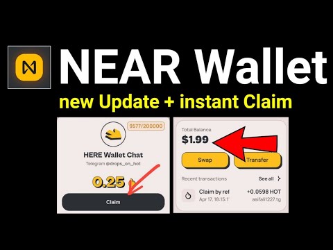 Hotcoin instant Claim 0.25 HOT 🔥 NEAR Wallet - mine HOT । Hotcoin Update । NEAR WALLET UPDATE