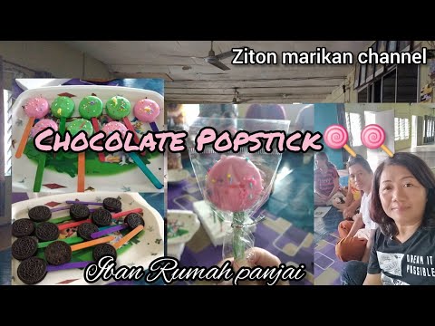 kelas kemas.. ngaga chocolate Popstick.. 🍭🍭😍