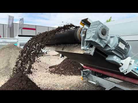 Gremac e1 trommel screener - Screening topsoil, rock and dirt