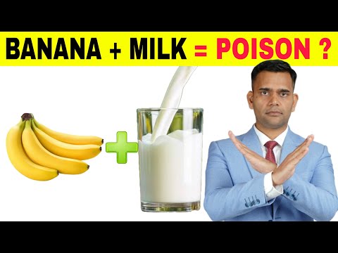 Eating Banana With Milk Can Be Poisonous? | Avoid Eating Banana and Milk ??