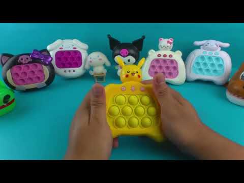 336 ♡ BIG COLLECTION fast push pop it electronic fidget toys unboxing and review | ASMR Videos