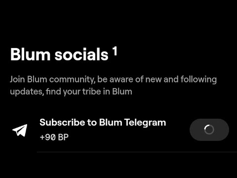 Promo & Blum socials 1 Task Complete 💯 #blum #blumtask #crypto