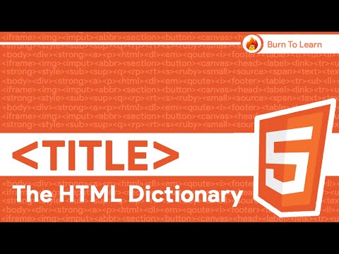 HTML Title Tag - Improve SEO