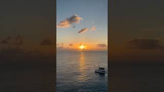 Beautiful sunset at sea #shorts #sunset #sunsetview #ocean #travel