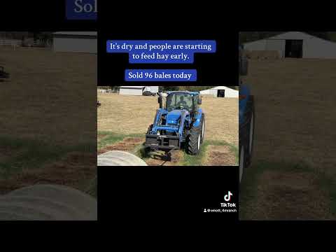 Shipping hay to another farm #shortsvideo #winter #cattle #tractor