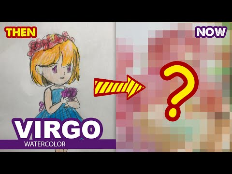 How to draw Virgo | 12 signs of the Zodiac l Then and Now by Huta chan