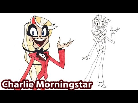 How to draw Charlie Morningstar from Hazbin Hotel