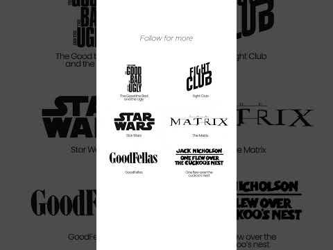 24 Incredible Movie Logos #shorts