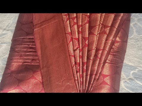 How to wear box folding saree/#renuhoneyrose #sareefolding