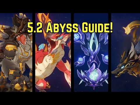 Spiral Abyss 5.2 Guide! - How 2 EASY Clear Abyss with Tenebrous Papilla #genshinimpact #hoyocreators