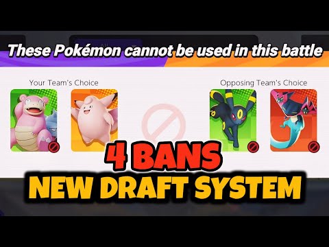 New 4 Bans Ranked Draft Mode - Pokemon Unite