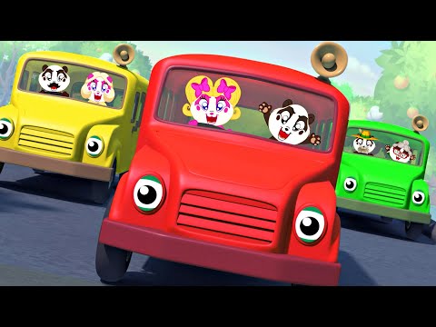 🚌🐼 Wheels on the Bus Pandas Big Adventure - Panda Bo Finger Family & Kids Songs