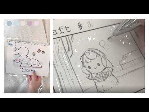 Illustrating a Wall Calendar for 6 Months Yay | Business Vlog Behind the Scenes