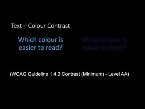 Checking Colour Contrast