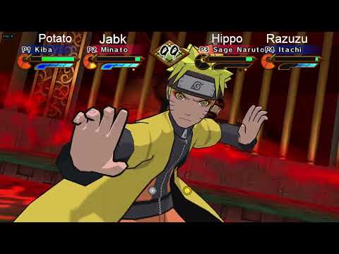 Naruto GNT Special Netplay 37 - Potato vs Jabk vs Hippo vs Razuzu 4 PLAYER!