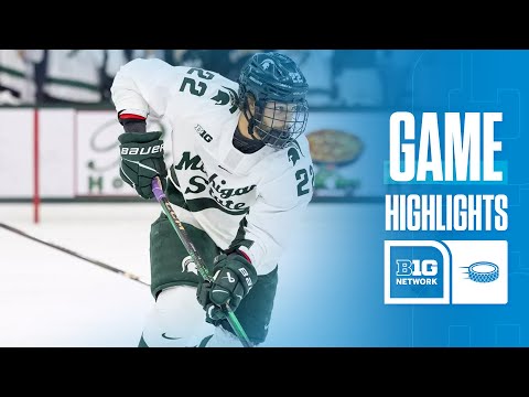 Wisconsin at Michigan State | HIGHLIGHTS | Big Ten Hockey | 01/02/2025