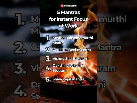 5 Mantras for Instant Focus at Work