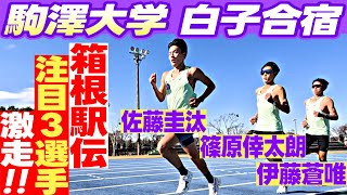 【駒澤大学 王座奪還へ】エース 篠原倖太朗・佐藤圭汰・伊藤蒼唯 注目選手の走り込みにファン集まり即席サイン会！｜駒澤大学 白子合宿｜第101回箱根駅伝