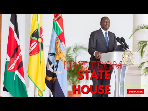 PRESIDENT WILLIAM RUTO'S NATIONAL ADDRESS FROM STATE HOUSE, NAIROBI