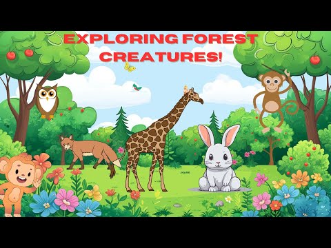 Exploring Forest Creatures | Cartoon Animals | For Kids | Kinder roots