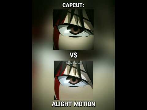 Capcut vs Alight motion || both edits made by me || #bsd #bungoustraydogs #anime