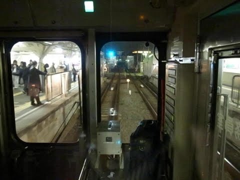 2009 夜の上り池上線 前向き 五反田駅まで 091124