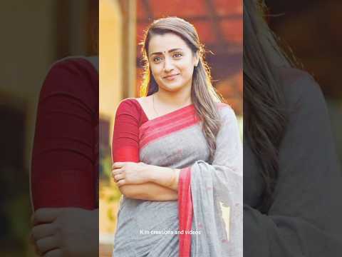 Trisha Krishnan beutiful saree photos 🥰😍 #shorts  | Trisha Krishnan 4K status 🥰 #viral #trisha