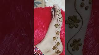 #very simple foot mehndi design#yt short#🤲 alhamdulillah for everything