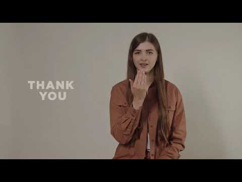 Thank You in Sign Language | Copyright Free Video Footage