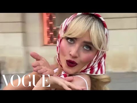 Sabrina Carpenter Bounces Around Vogue World: Paris