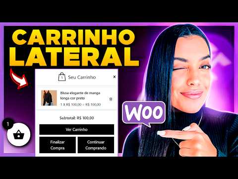 🛒Como Colocar CARRINHO FLUTUANTE e Lateral no WooCommerce?! [Plugin Grátis]