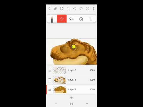 My T rex drawing in flipaclip