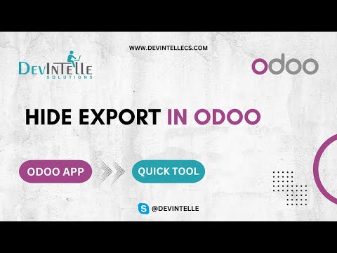 How to Hide Export Button in Odoo