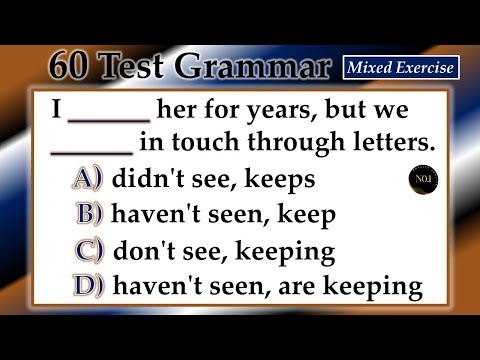 60 English Quiz | Verb Forms  v1 v2 v3 English | English Grammar Tenses Test | No.1 Quality English