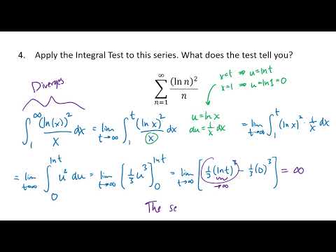 The Divergence and Integral Tests (OpenStax Calculus, Vol. 2, Section 5.3)