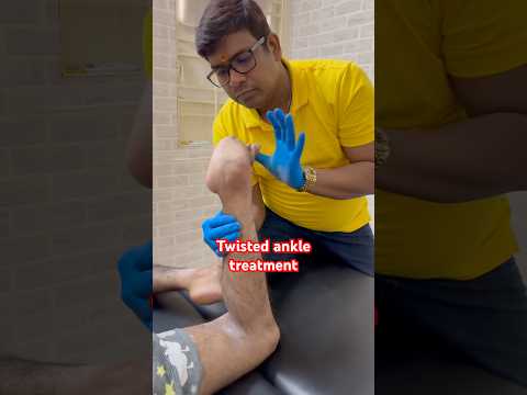 Twisted ankle treatment #drrajneeshkant #worldfamouschiropractor