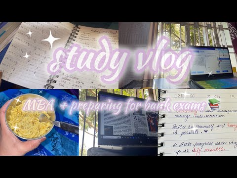 Study Vlog 🫶🏻 | Banking Aspirant | MBA + Preparation for Bank Exams 📚👩‍💻🥲| #restart