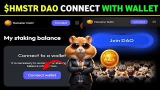 HAMSTET KOMBAT DAO CONNECT WITH WALLET ∆ HAMSTER KOMBAT NEW DAO UPDATES