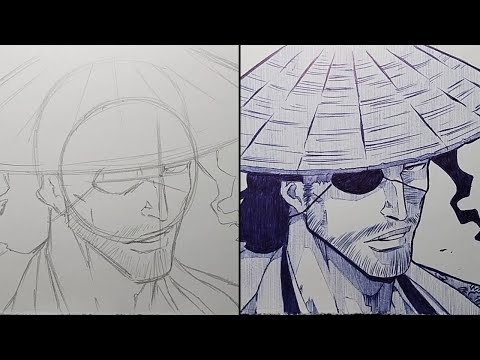 How To Draw Shunsui Kyoraku Step By Step - [Bleach : Thousand Year Blood War]