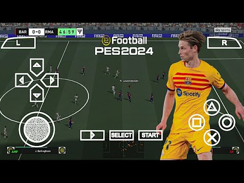 eFootball PES 2024 PPSSPP Patch Ea Fc V5 Update Faces & New Grass Best Graphics