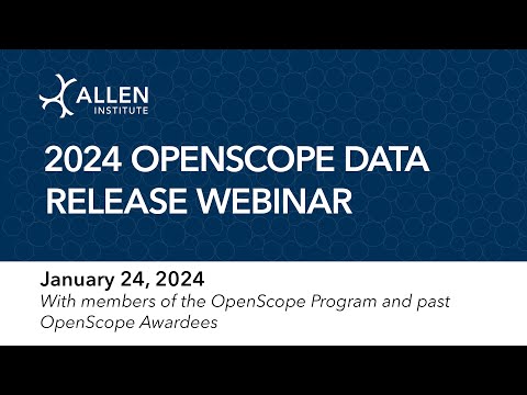 2024 OpenScope Data Release Webinar