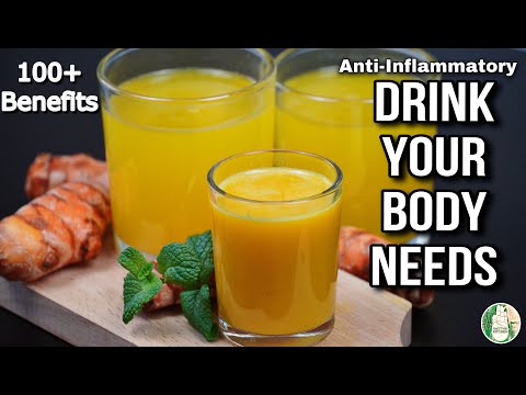 1 minute Turmeric Juice | Diabetic Juice | Anti-Inflammatory Drink Your Body Needs! Sattvik kitchen