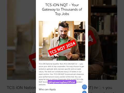Tcs nqt November Exam 2024 ✌️ #tcsnqt2024 #november #lastdate #applynow @EngineeringEasyOfficial