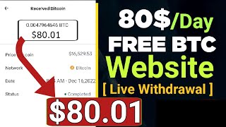 Free Bitcoin App || 80$ Per Day - Zero investment [ Live Withdrawal ]