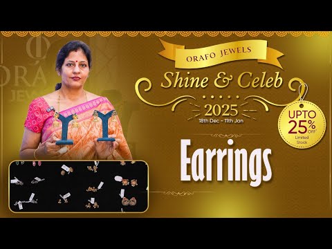 New Year Offers | Earrings Collection | Silver Jewellery | www.orafojewels.in